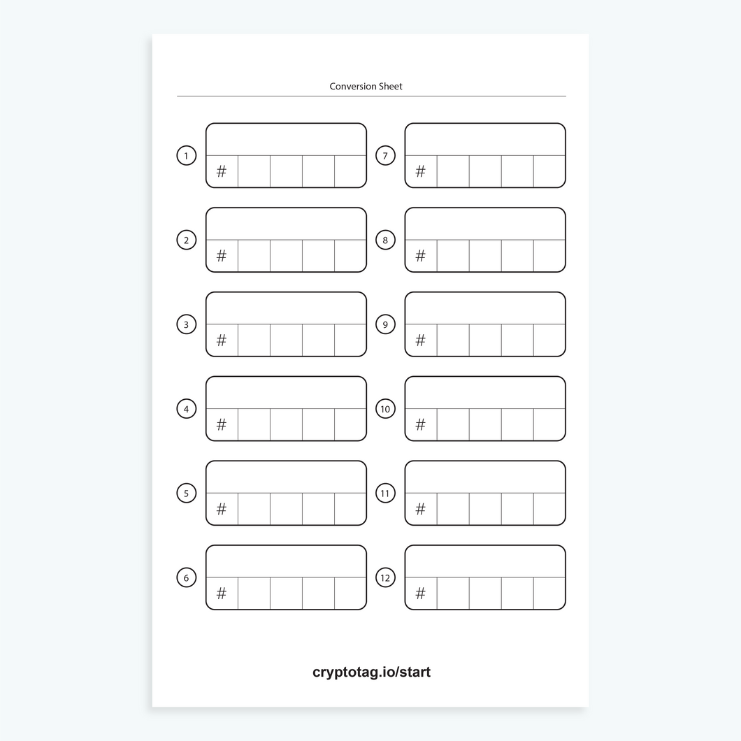 Service Part - Conversion Sheet Zeus