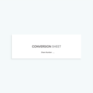 Service Part - Conversion Sheet Odin